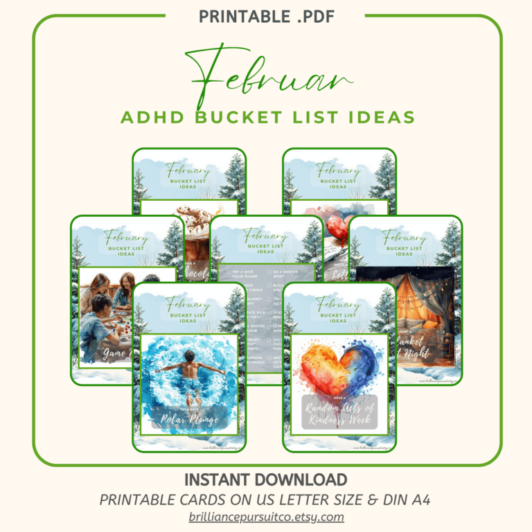 adhd bucket list challenges february