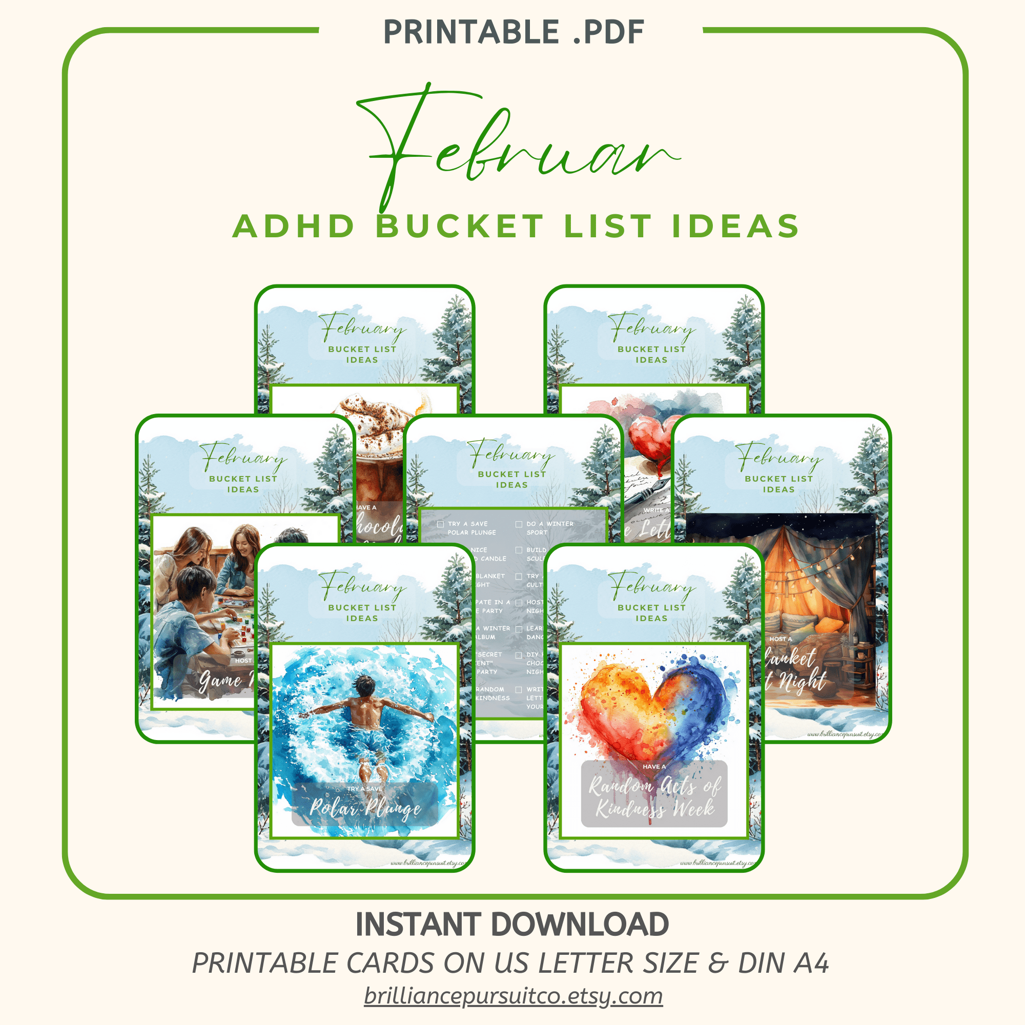 adhd bucket list challenges february